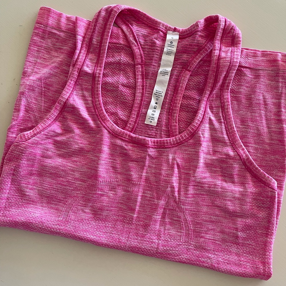 Pink Lululemon Swiftly Tech Racerback Tank